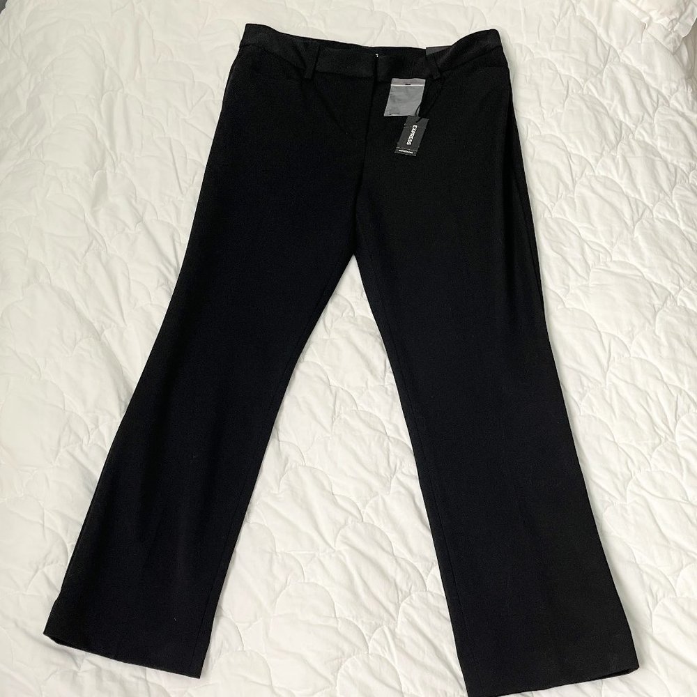 Express Columnist Straight Leg Mid Rise Black - Never Worn! NWT! Size 8S